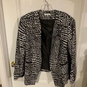 Calvin Klein ladies gray/black Blazer Sz 18 W. B5